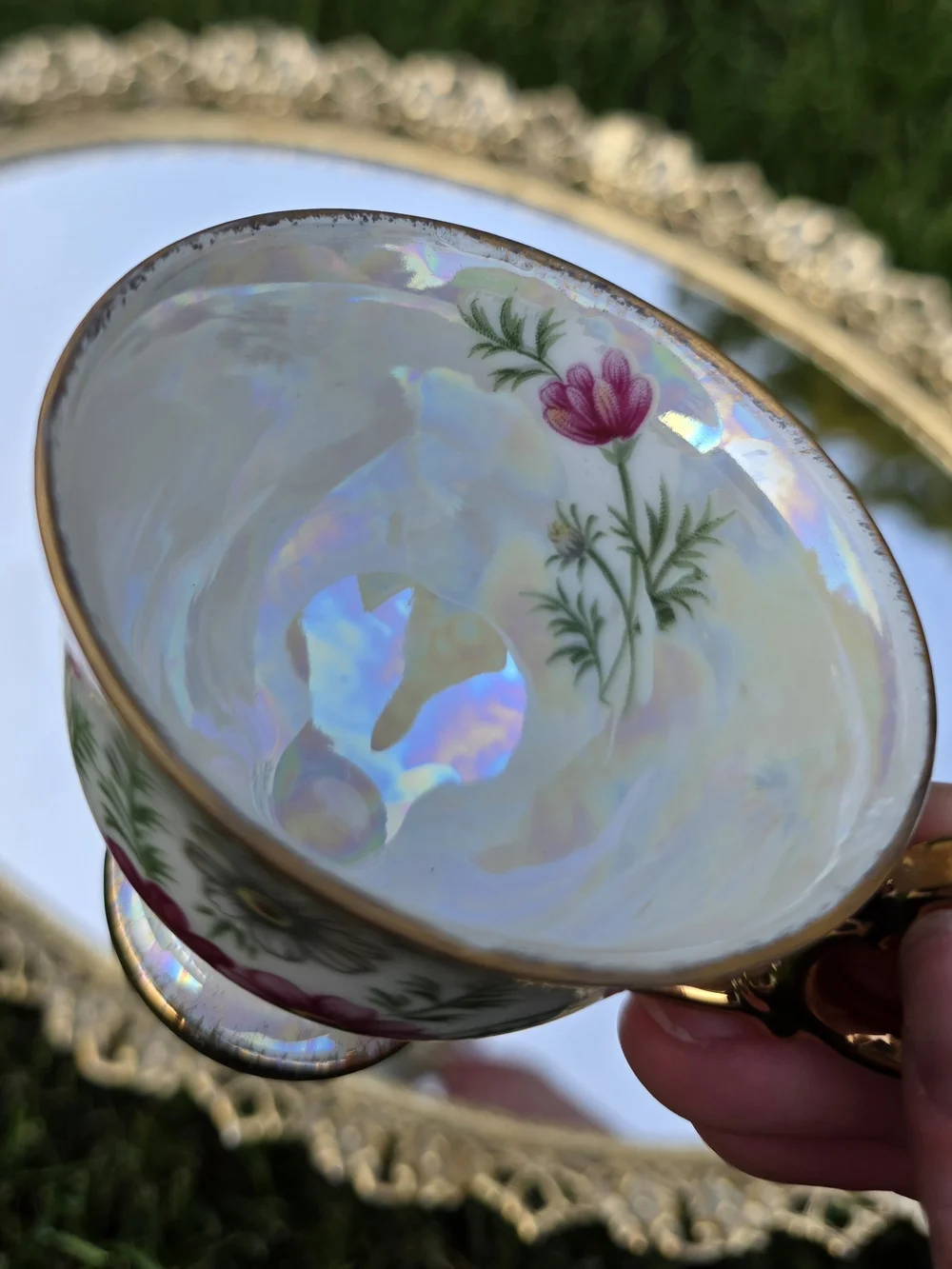 Ucacgo October Cosmo Vintage Teacup And Saucer Set